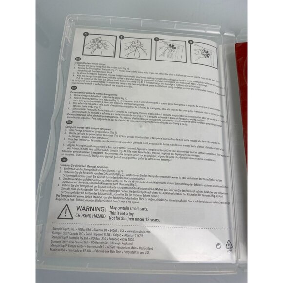 Stampin' Up! Label Love, Set of 7 Rubber Stamps, Gift Tags Wedding Birthday Baby - Picture 7 of 10